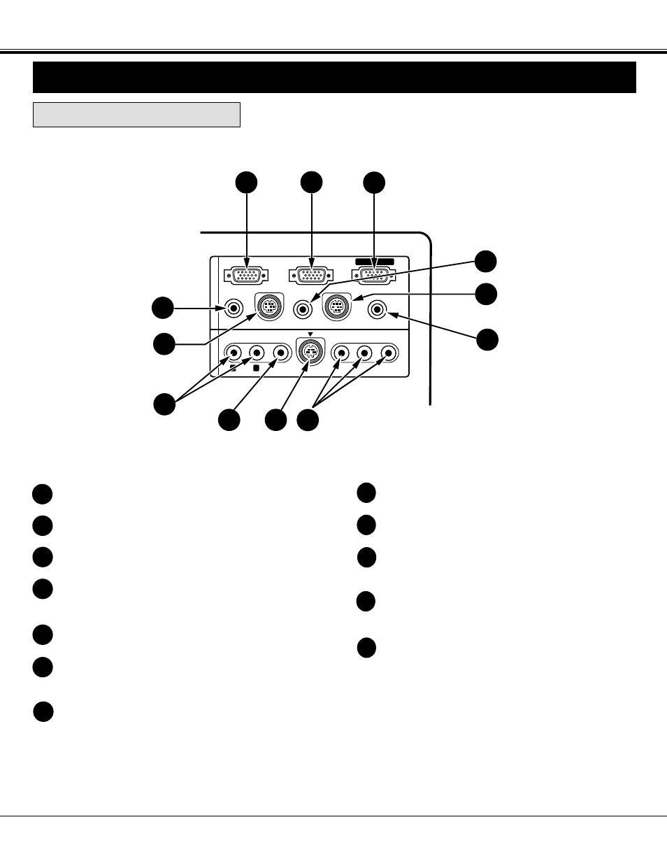 Connecting the projector, Terminal of the projector, Rear of the projector | BOXLIGHT MP-37t User Manual | Page 10 / 54