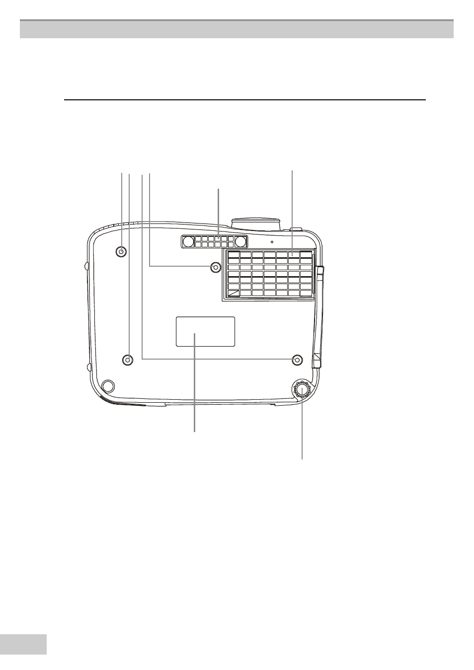 Bottom view | BOXLIGHT MP63e User Manual | Page 18 / 58