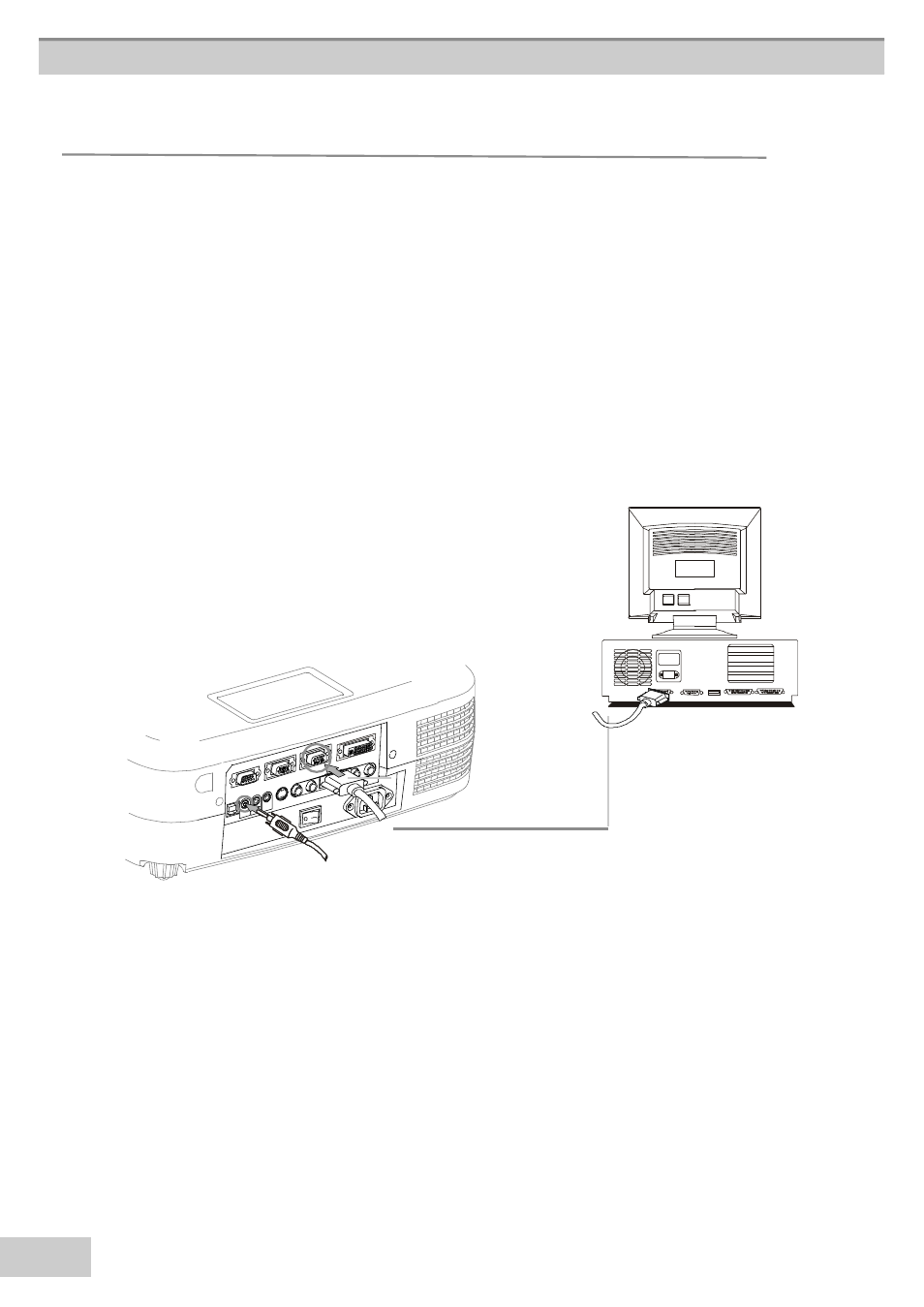 How to connect desktop pc, E projector cable wh, E th | E mon, Itor cable was discon, Ected fr, Om th, E computer. 1.3 if n, Eeded, con, Ect th | BOXLIGHT MP63e User Manual | Page 26 / 58