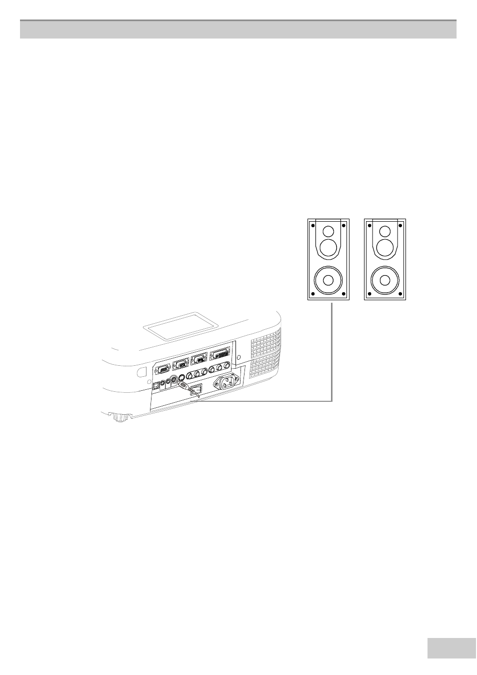 Exte, Rnal speaker, Speaker | Ect a 3.5mm stereo min | BOXLIGHT MP63e User Manual | Page 29 / 58