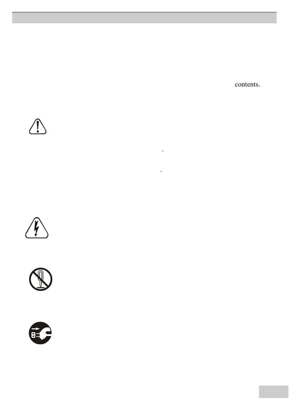 Typical symbols, Sure corr, Ect usage, to pr | Even, T dan, Ger to users an, D oth, S, an, D to pr, T th | BOXLIGHT MP63e User Manual | Page 3 / 58