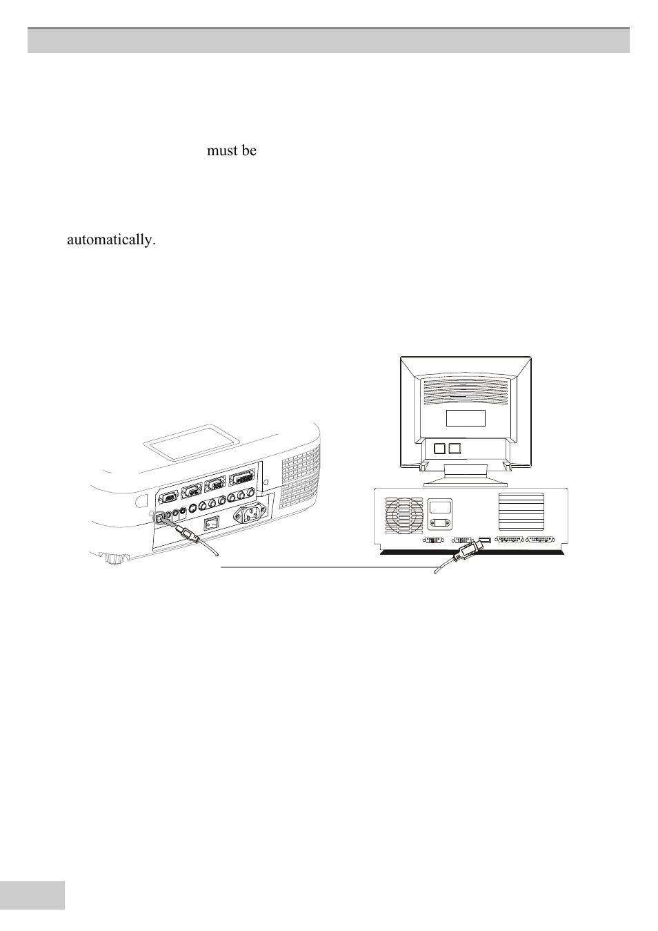 Usb mouse, Iver must be in, Stalled. 1. in | T th, E en, D of th, E usb cable (b-type) to th, E pr, Ojector, S usb por | BOXLIGHT MP63e User Manual | Page 30 / 58