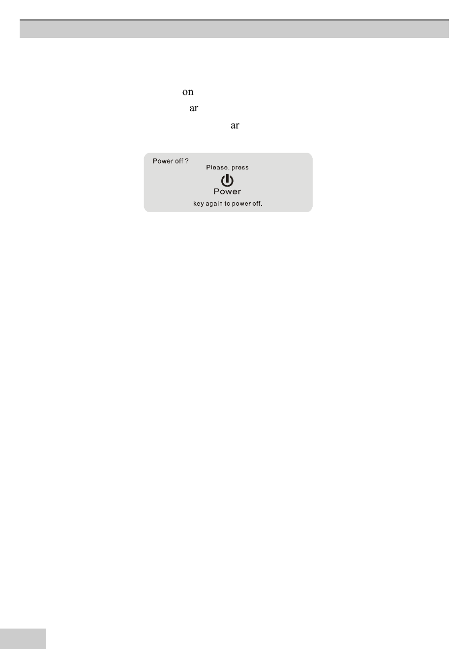 Turning off the projector, Press th, E power button on th | E pr, Ojector or r, Emote contr, Ol. th, E power off con, On mess, E app | BOXLIGHT MP63e User Manual | Page 36 / 58