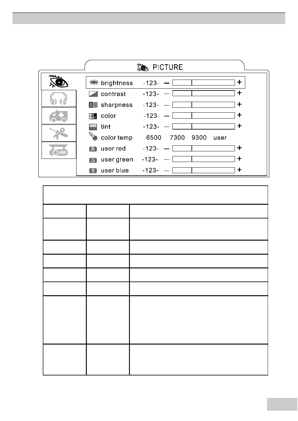 Video mode | BOXLIGHT MP63e User Manual | Page 45 / 58