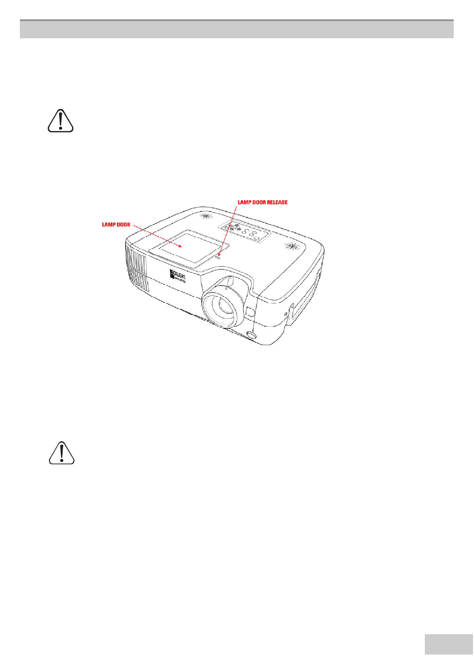Replacing the projection lamp | BOXLIGHT MP63e User Manual | Page 53 / 58