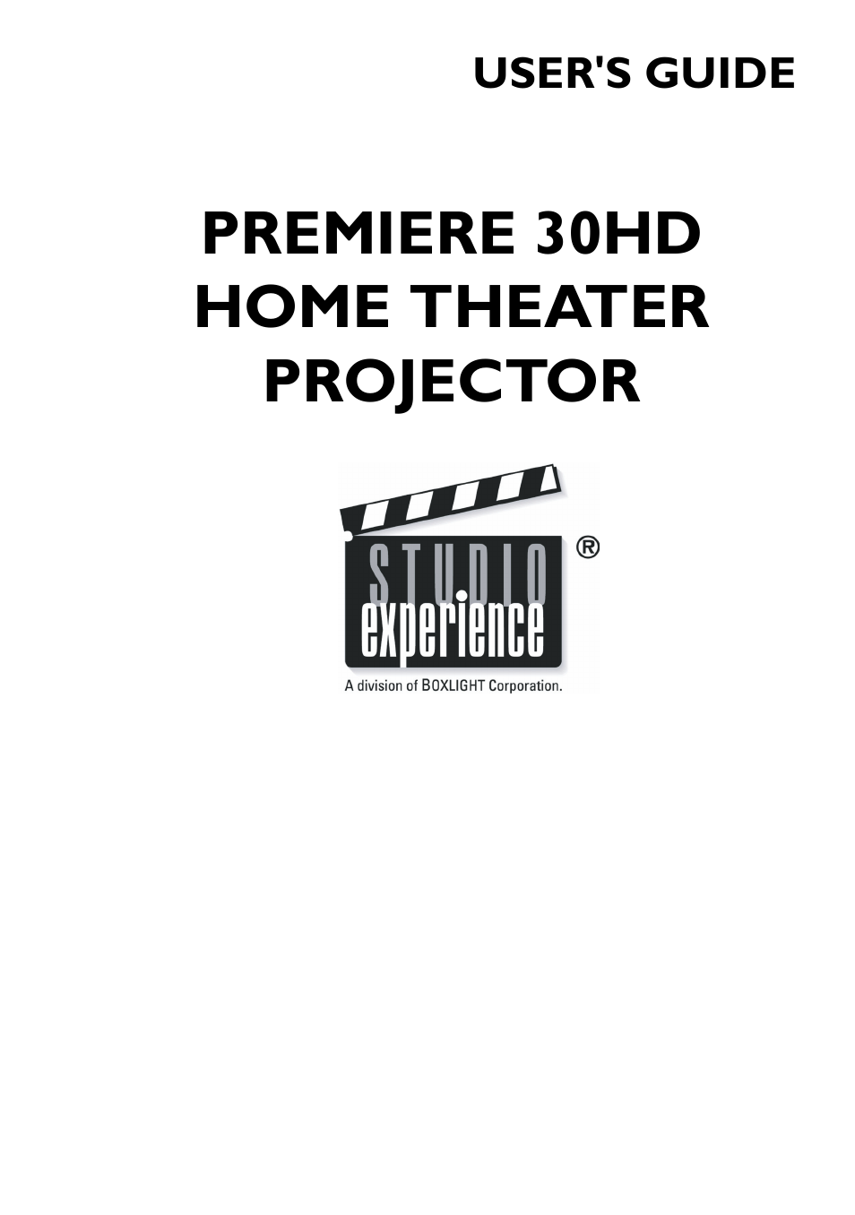 BOXLIGHT PREMIERE 30HD User Manual | 67 pages