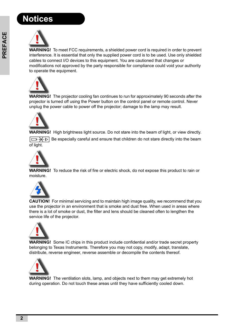 Notices | BOXLIGHT PREMIERE 30HD User Manual | Page 4 / 67