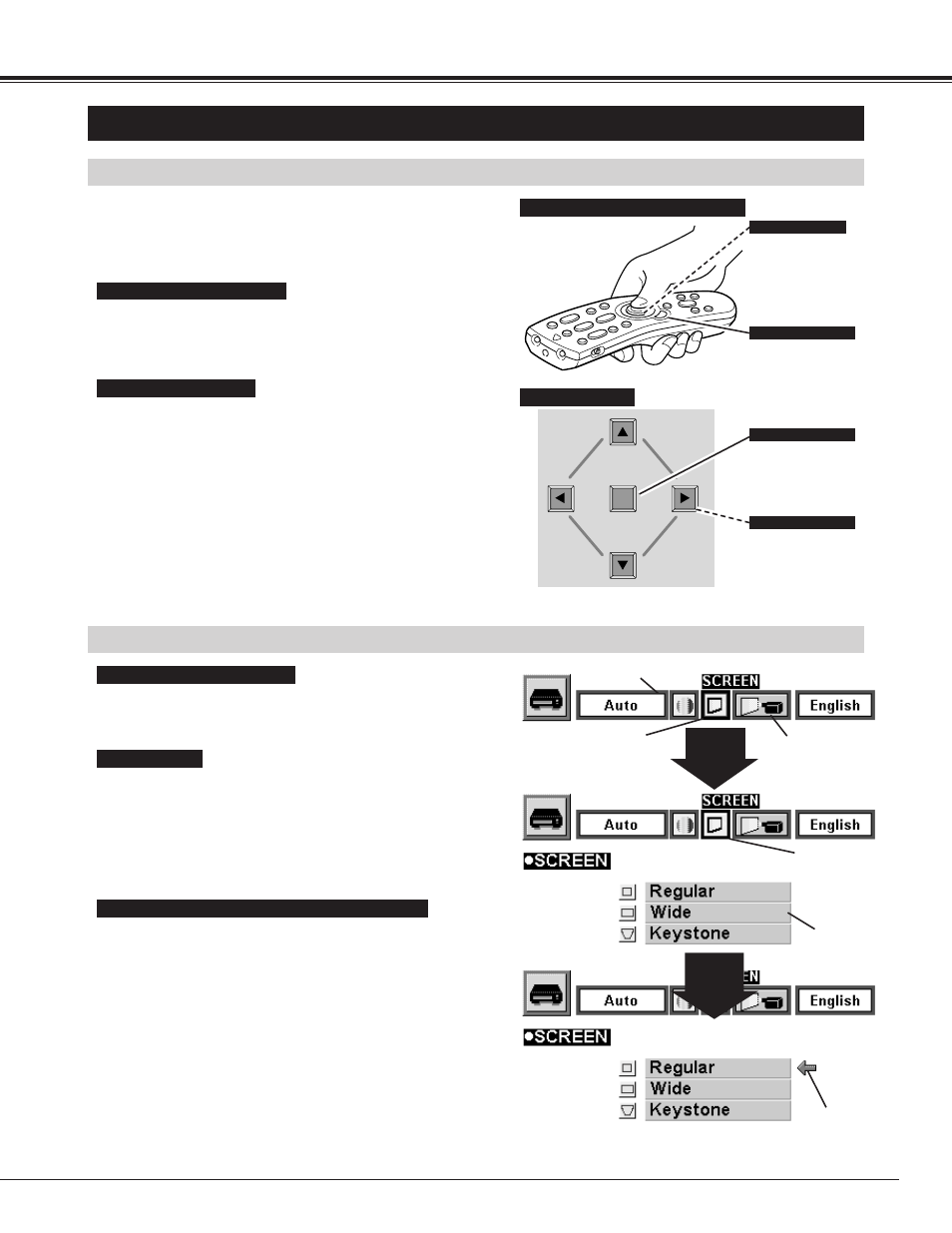 Operating on-screen menu | BOXLIGHT CP-13t User Manual | Page 17 / 48
