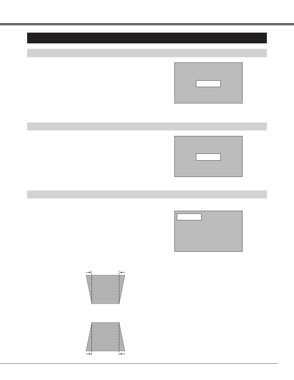 Adjusting the image, Basic operation, Zoom adjustment | Focus adjustment, Keystone adjustment | BOXLIGHT CP-13t User Manual | Page 21 / 48