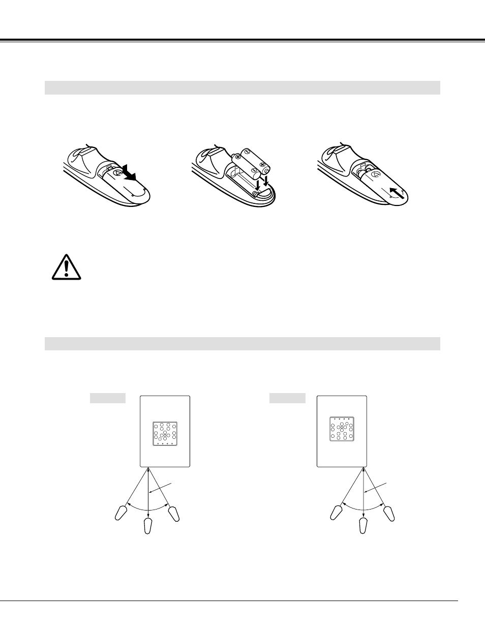 Operating range of the remote control | BOXLIGHT CP-14t User Manual | Page 17 / 40