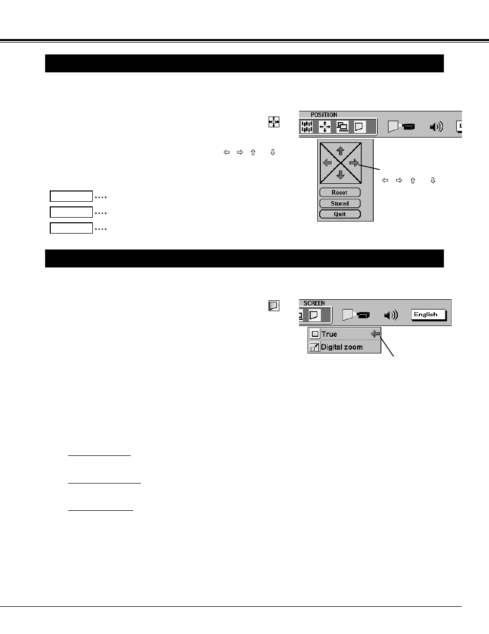 Picture position adjustment, 12 picture screen adjustment, Computer mode | BOXLIGHT CP-14t User Manual | Page 29 / 40