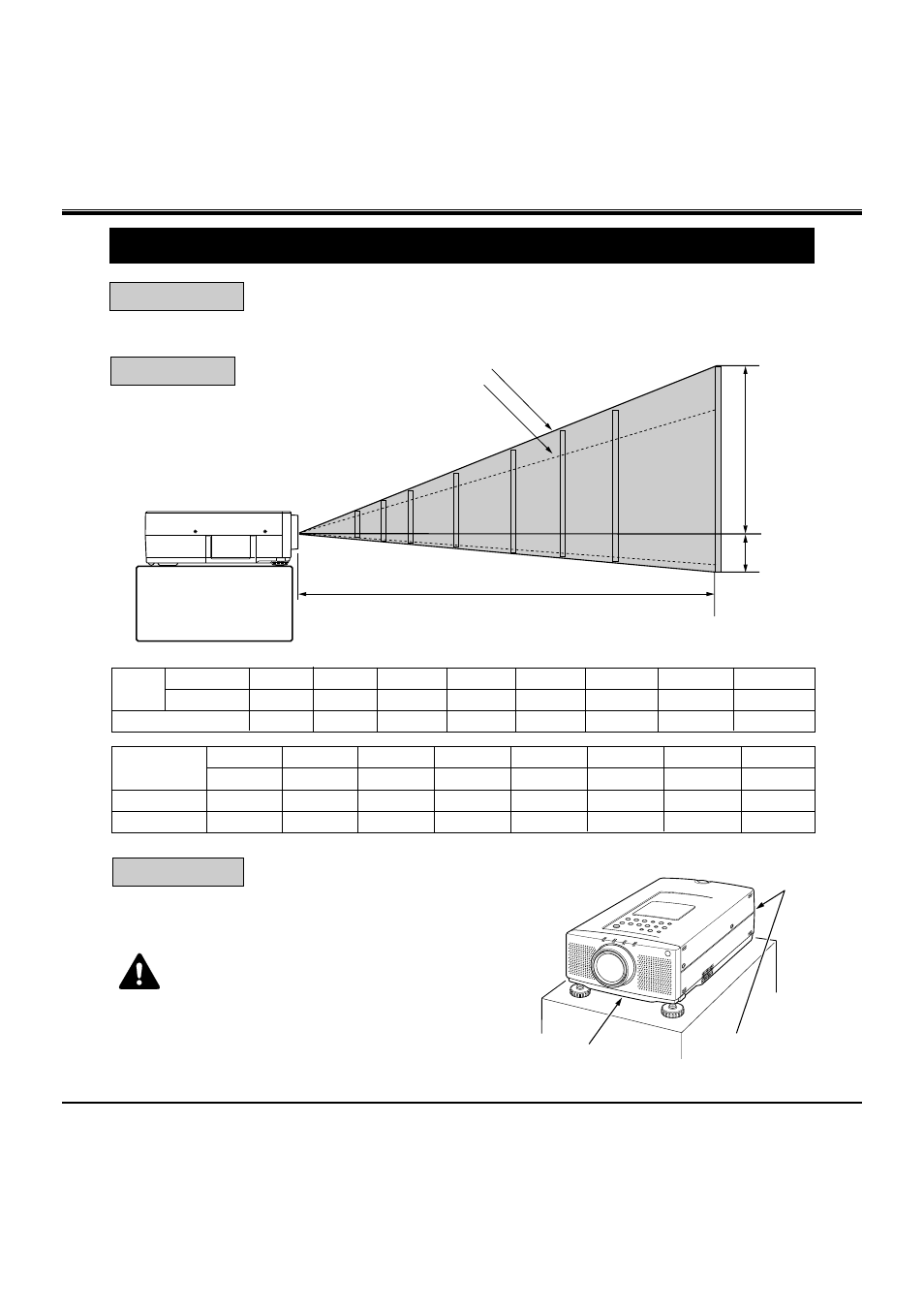 Setting-up the projector, Positioning: room light, Ventilation | BOXLIGHT MP-38t User Manual | Page 7 / 54