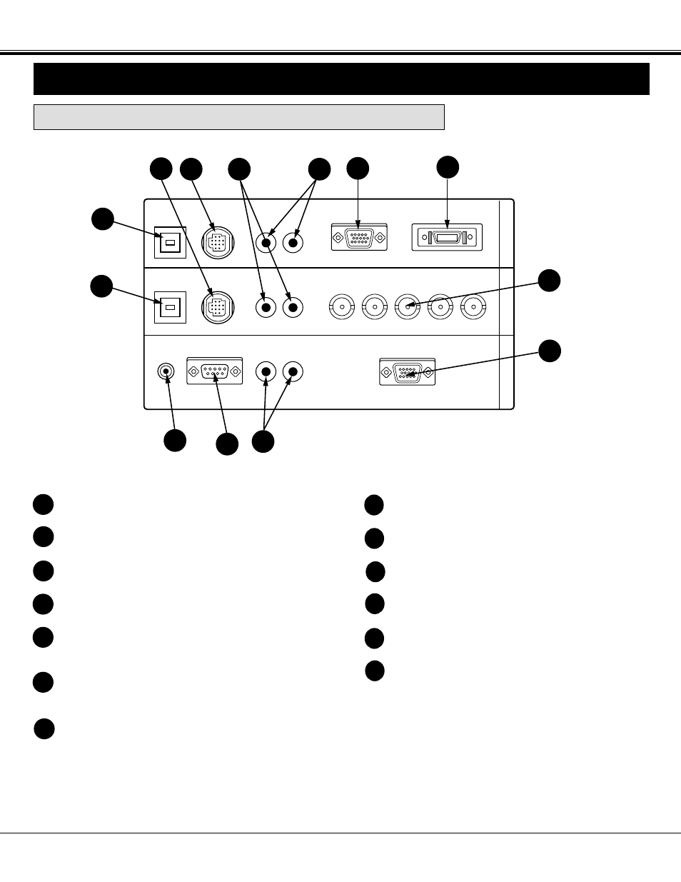Connecting the projector, Projector terminals, Side of the projector (computer connections) | BOXLIGHT FP-97t User Manual | Page 10 / 58