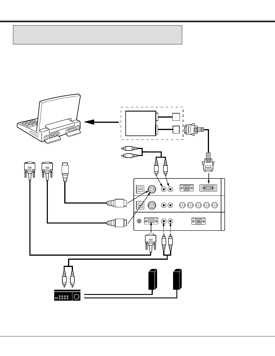 Connecting the projector | BOXLIGHT FP-97t User Manual | Page 17 / 58