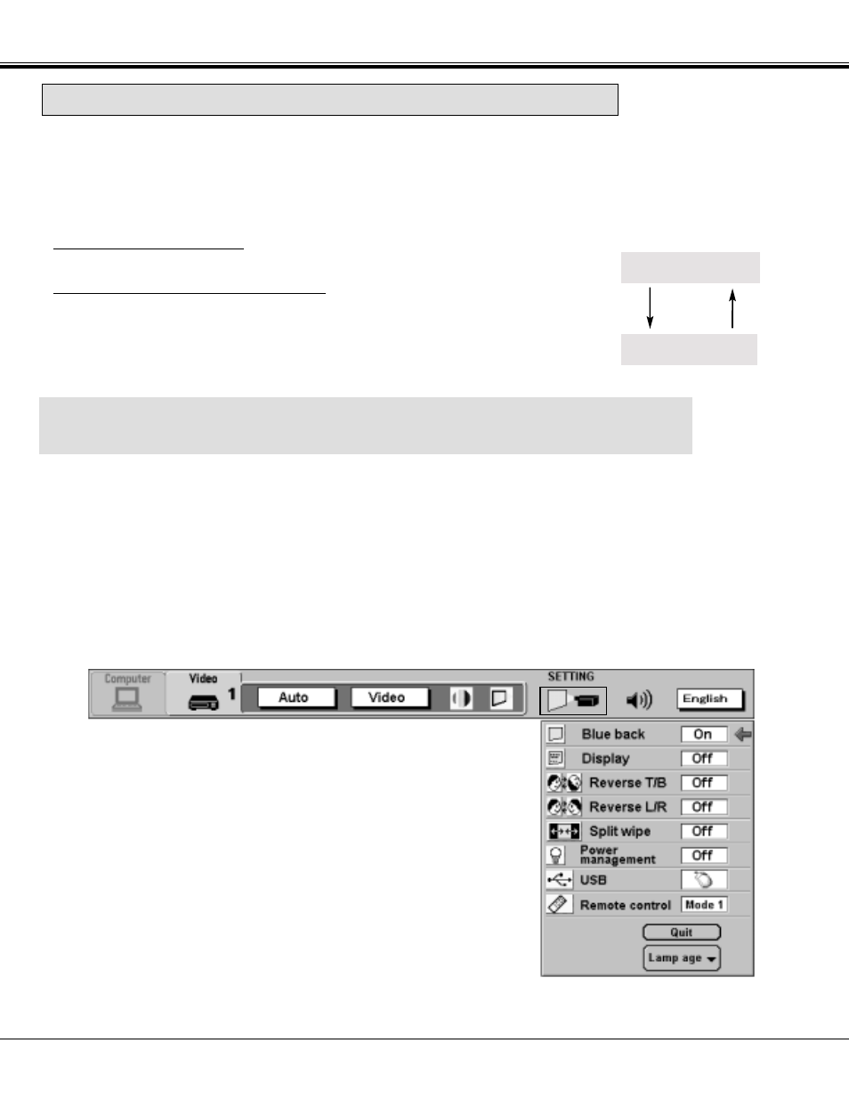 Remote control code change (mode 1 or mode 2), Mode 1 mode 2 | BOXLIGHT FP-97t User Manual | Page 51 / 58