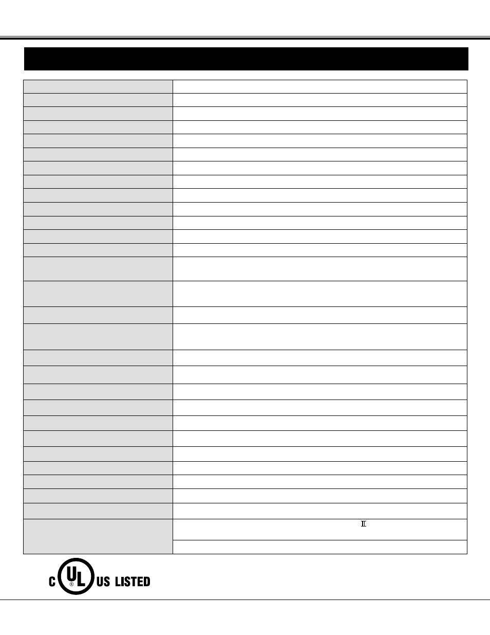 Technical specifications | BOXLIGHT FP-97t User Manual | Page 57 / 58