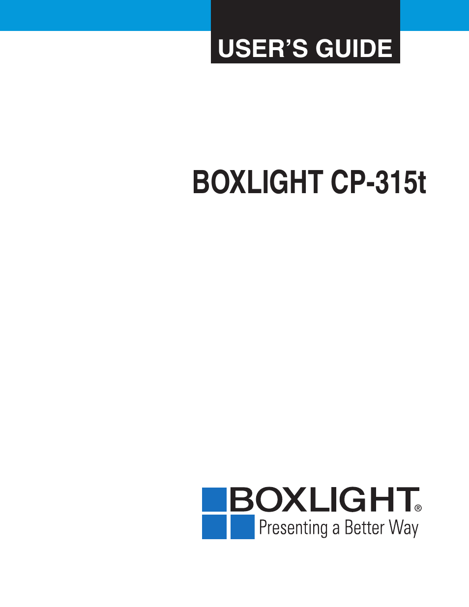 BOXLIGHT CP-315t User Manual | 48 pages
