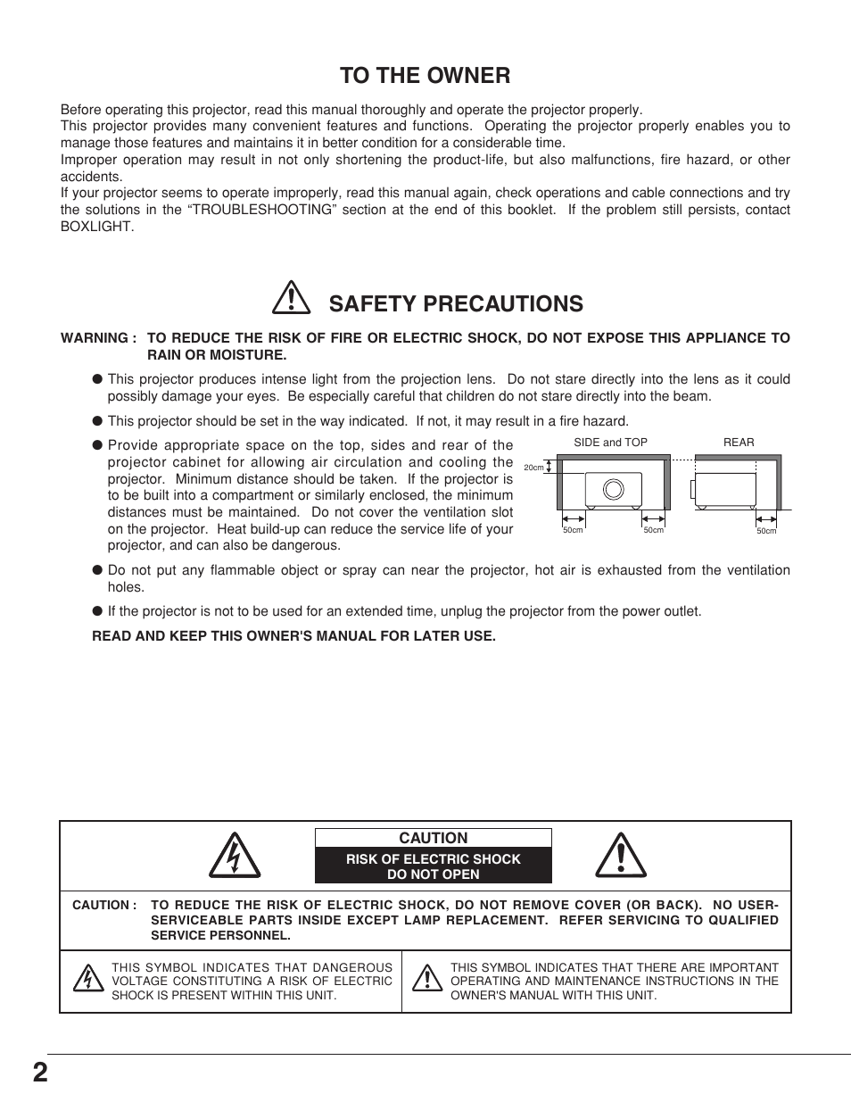 BOXLIGHT CP-306t User Manual | Page 2 / 48