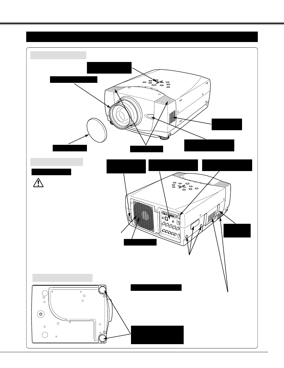 7preparation, Name of each part of projector | BOXLIGHT MP-42t User Manual | Page 7 / 44