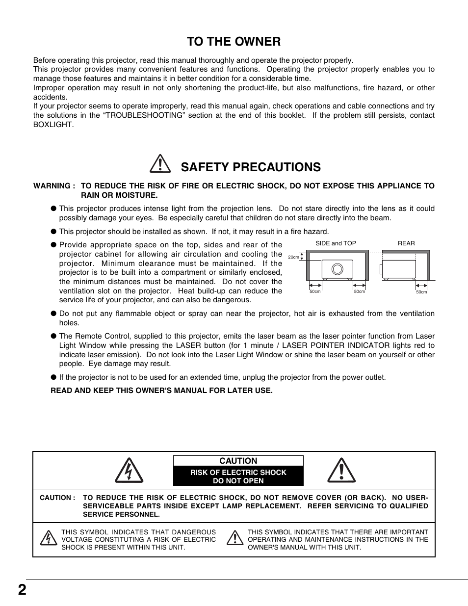 BOXLIGHT CP-12tA User Manual | Page 2 / 48