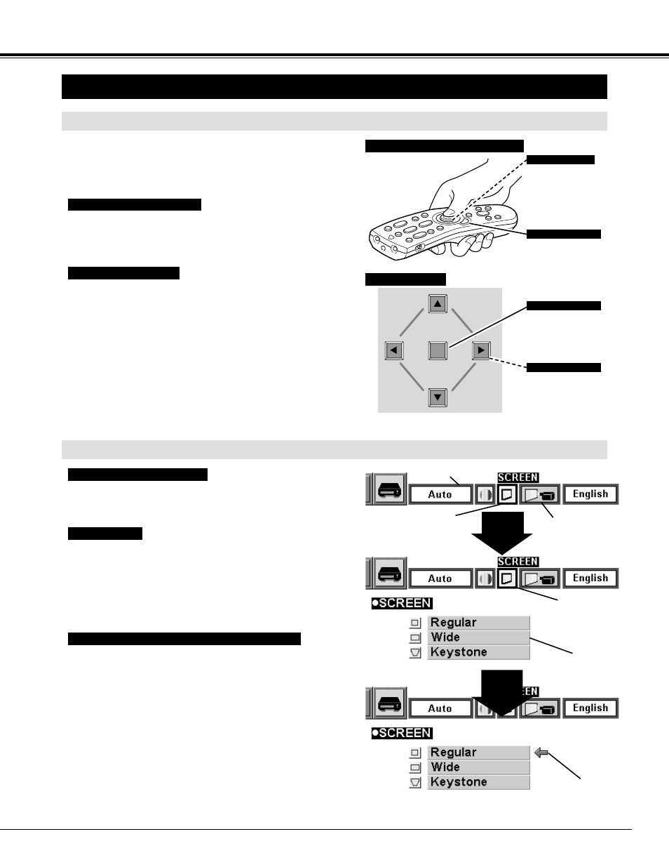 Operating on-screen menu | BOXLIGHT CP-33t User Manual | Page 17 / 48