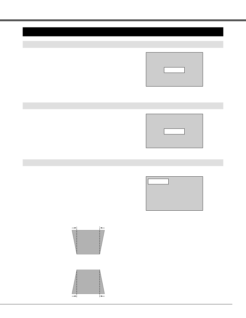 Adjusting the image, Basic operation, Zoom adjustment | Focus adjustment, Keystone adjustment | BOXLIGHT CP-33t User Manual | Page 21 / 48