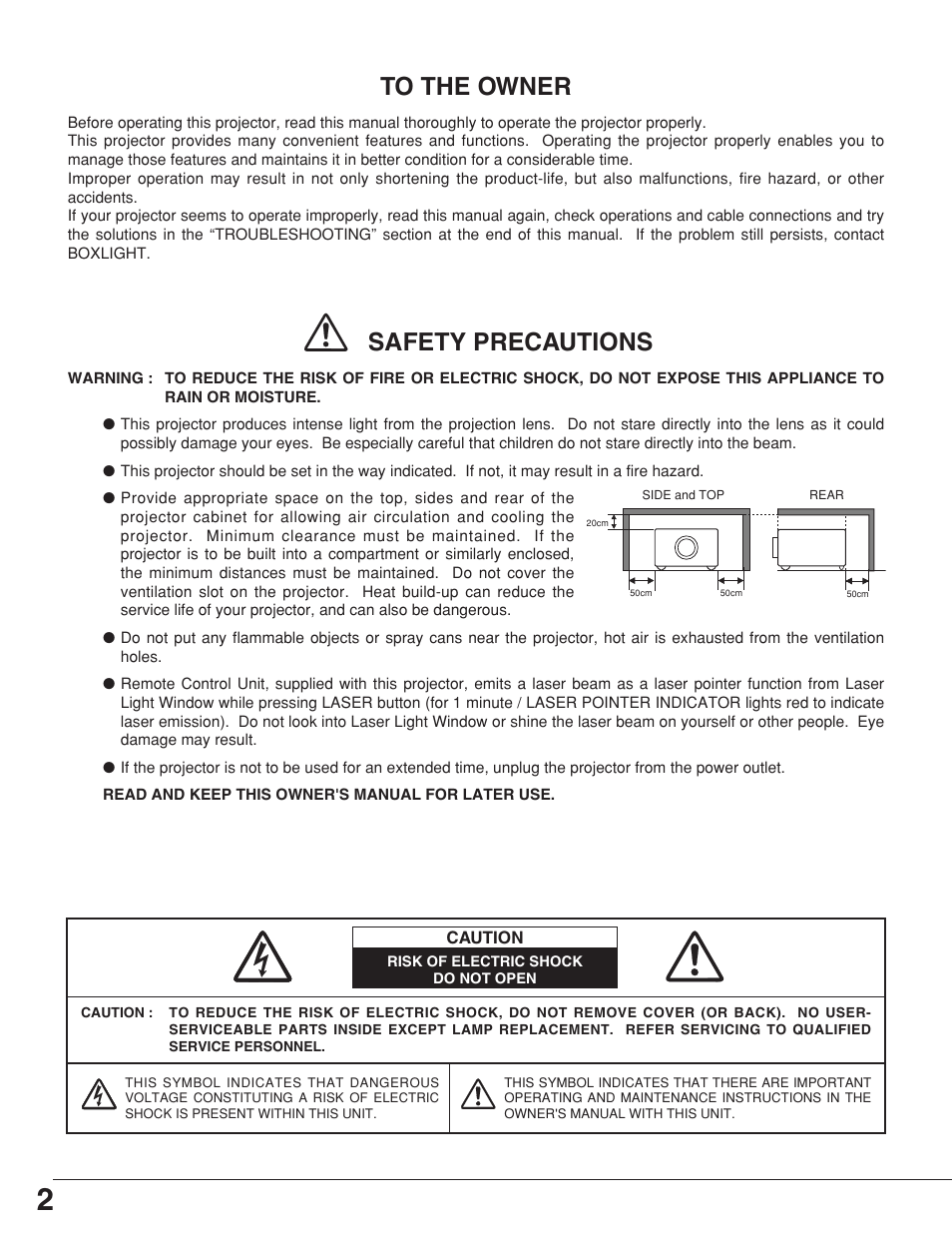 BOXLIGHT CP-18t User Manual | Page 2 / 48