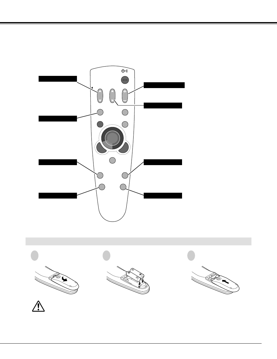Before operation, Remote control batteries installation | BOXLIGHT XP-5t User Manual | Page 15 / 40