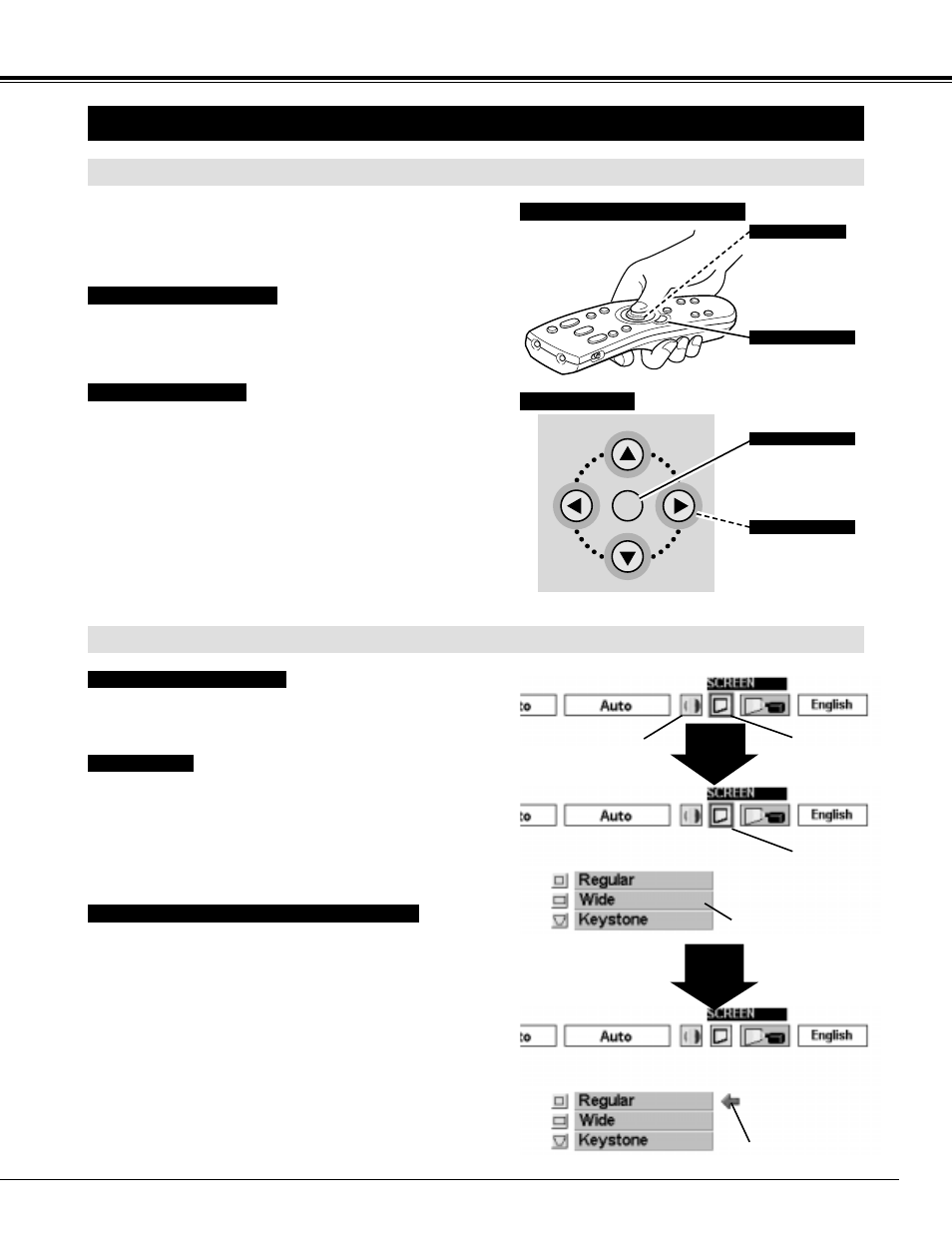 Operating on-screen menu | BOXLIGHT XP-5t User Manual | Page 17 / 40