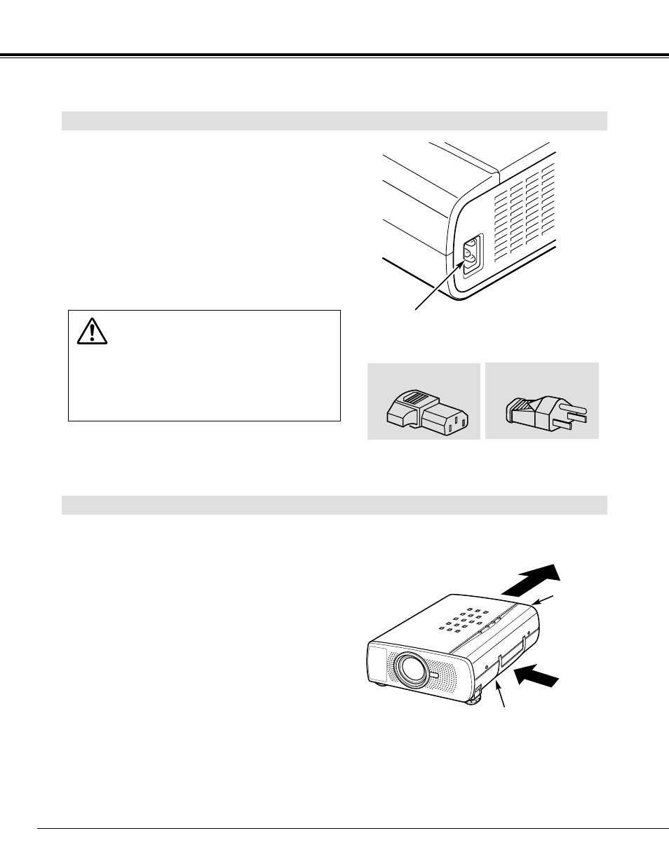 Preparation, Ventilation, Connecting the ac power cord | BOXLIGHT CP-11t User Manual | Page 8 / 38