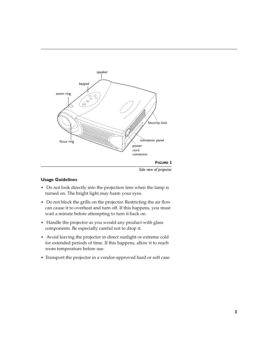 Heading2 - usage guidelines, Usage guidelines | BOXLIGHT XD-9m User Manual | Page 12 / 61