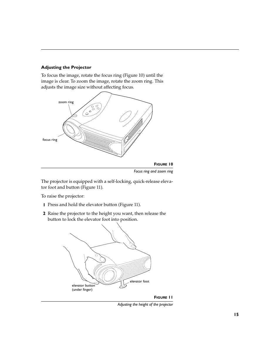 Heading2 - adjusting the projector, Adjusting the projector | BOXLIGHT XD-9m User Manual | Page 24 / 61