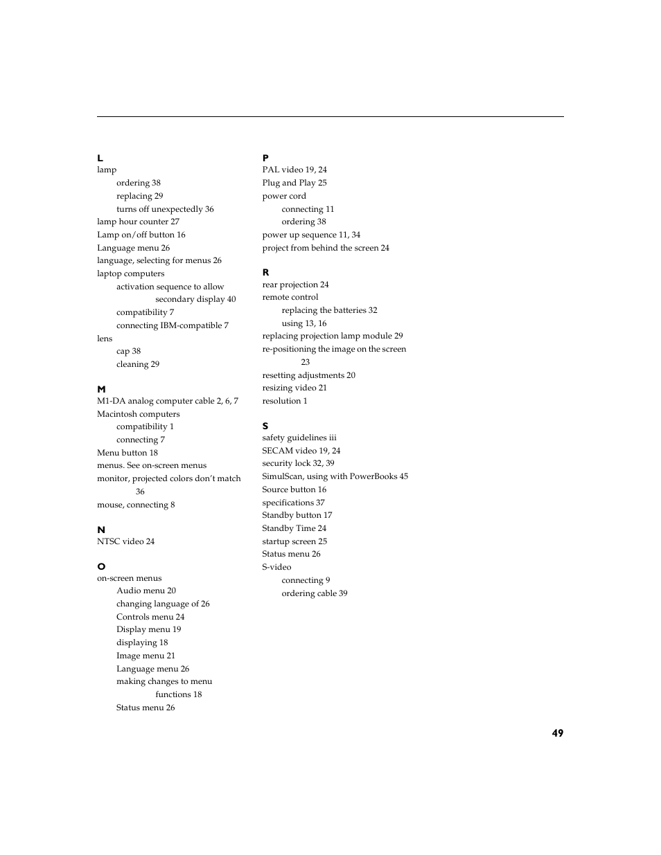 BOXLIGHT XD-9m User Manual | Page 58 / 61