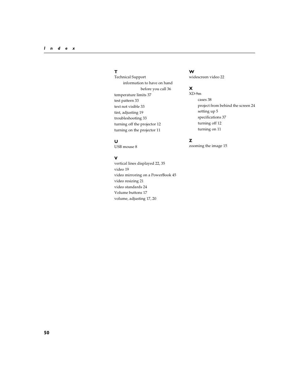 BOXLIGHT XD-9m User Manual | Page 59 / 61