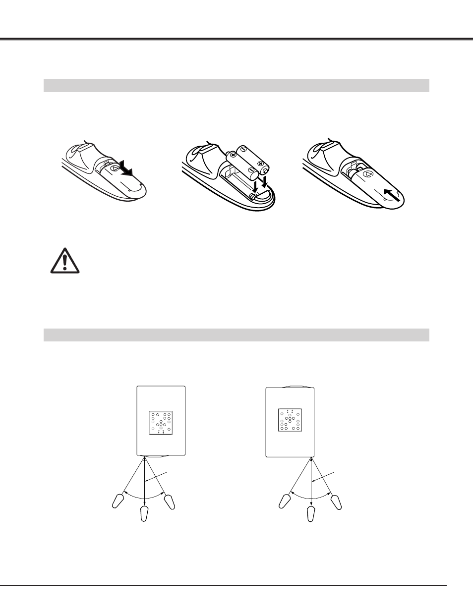 Operating range of the remote control | BOXLIGHT CP-15t User Manual | Page 17 / 48