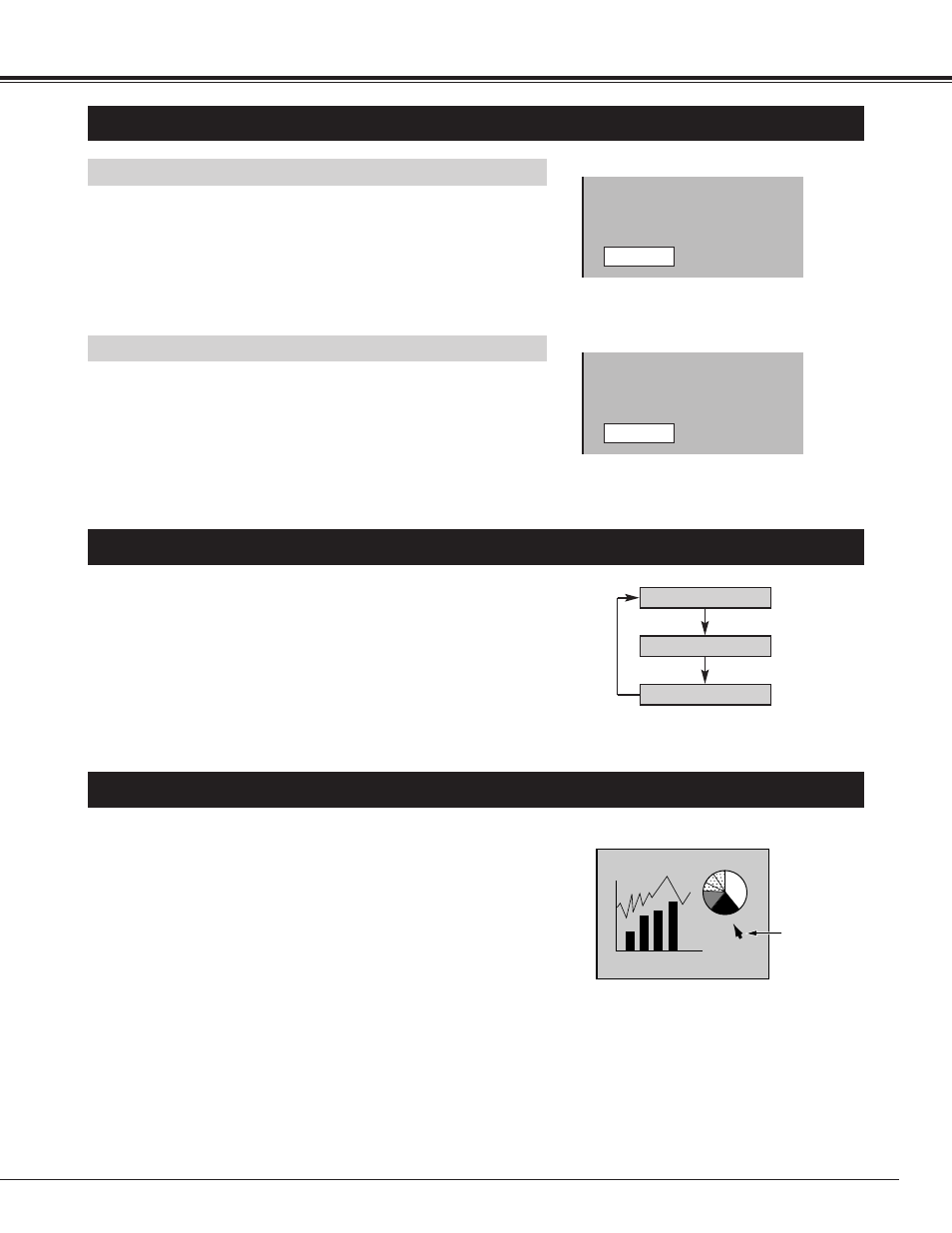 Adjusting the image, Picture freeze / no show function, Cursor function | BOXLIGHT CP-15t User Manual | Page 23 / 48