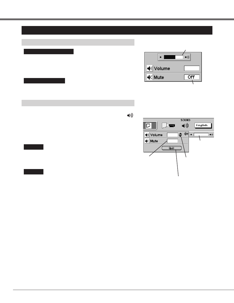 Sound adjustment, Basic operation, Direct operation menu operation | BOXLIGHT CP-15t User Manual | Page 24 / 48