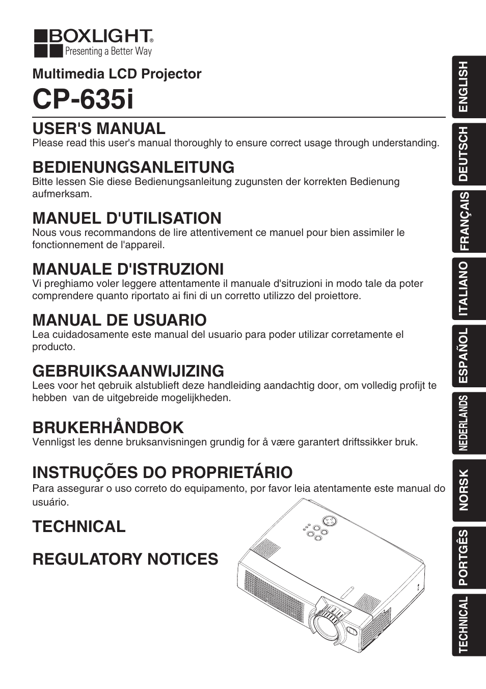 BOXLIGHT CP-635i User Manual | 26 pages