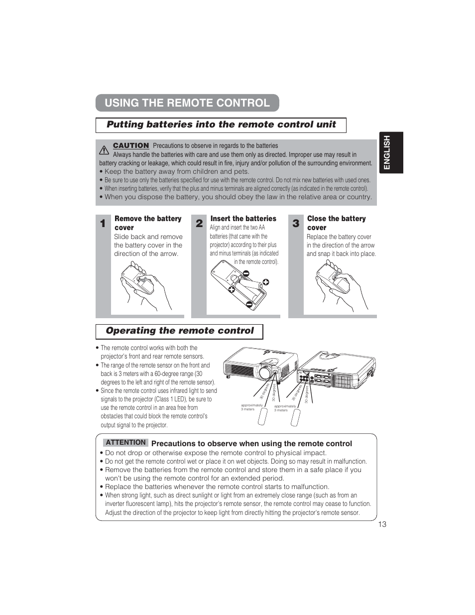 23 using the remote control | BOXLIGHT CP322ia User Manual | Page 14 / 55