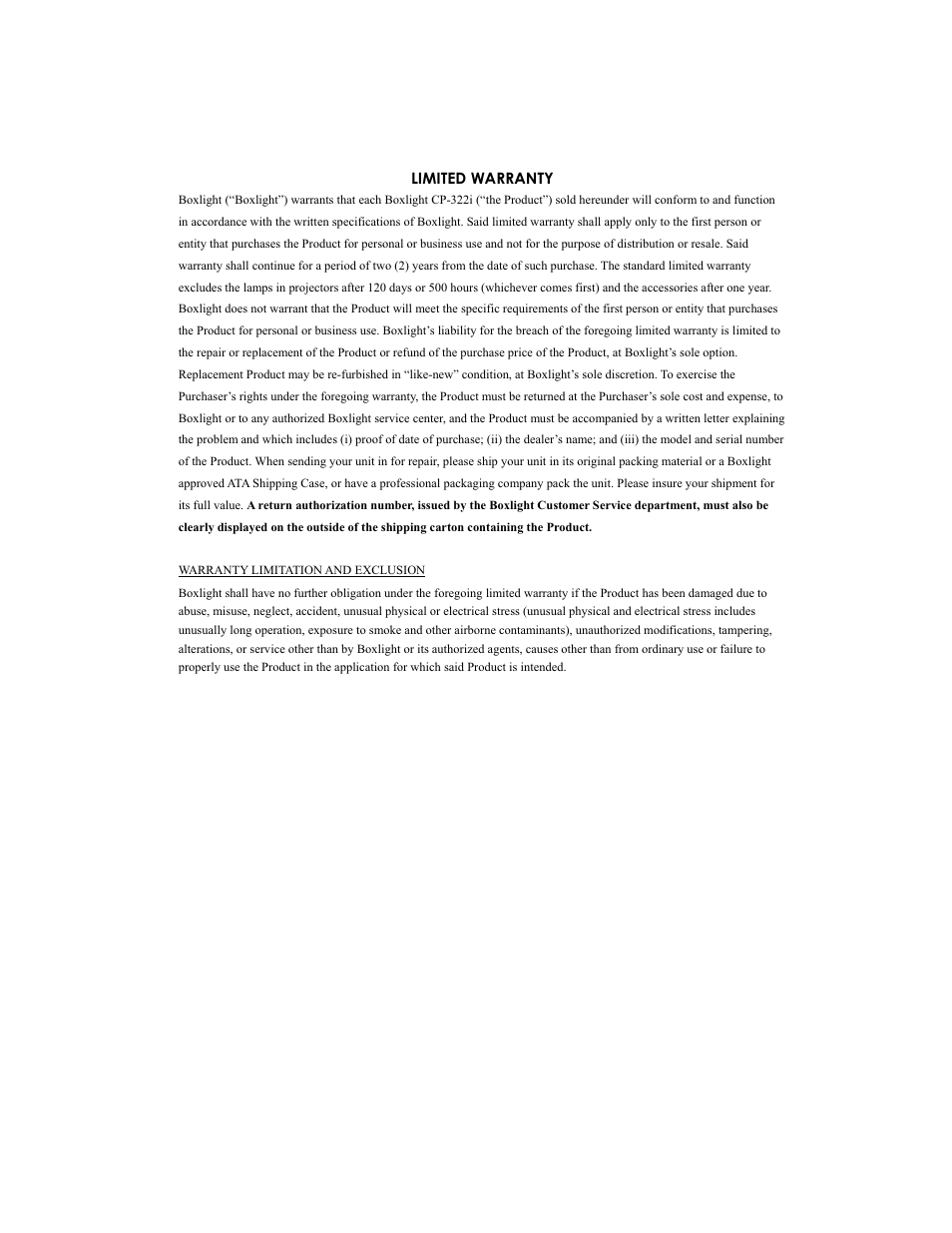 BOXLIGHT CP322ia User Manual | Page 54 / 55