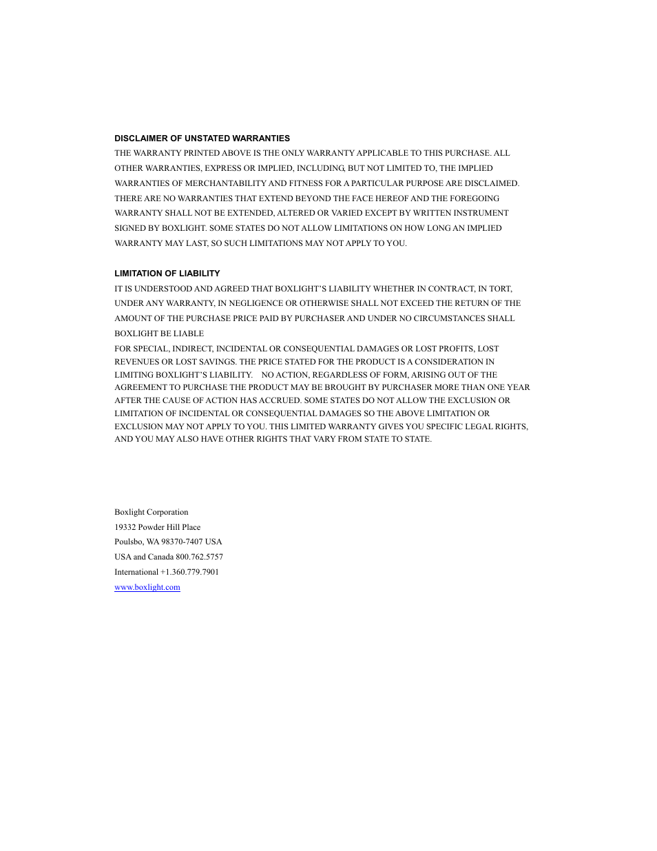 BOXLIGHT CP322ia User Manual | Page 55 / 55