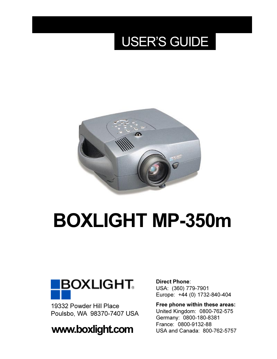 BOXLIGHT MP-350m User Manual | 69 pages