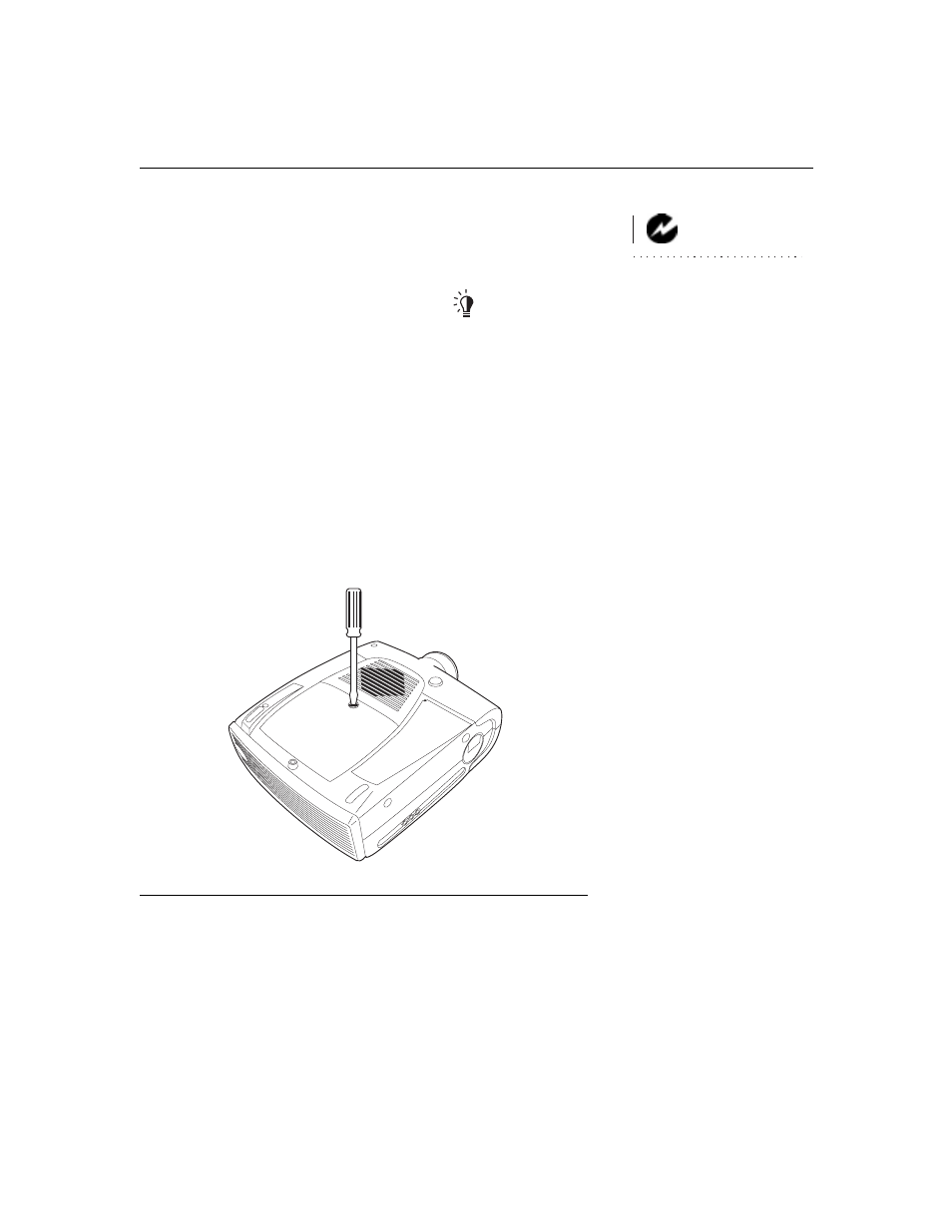 Heading2 - replacing the projection lamp, Replacing the projection lamp | BOXLIGHT MP-350m User Manual | Page 44 / 69