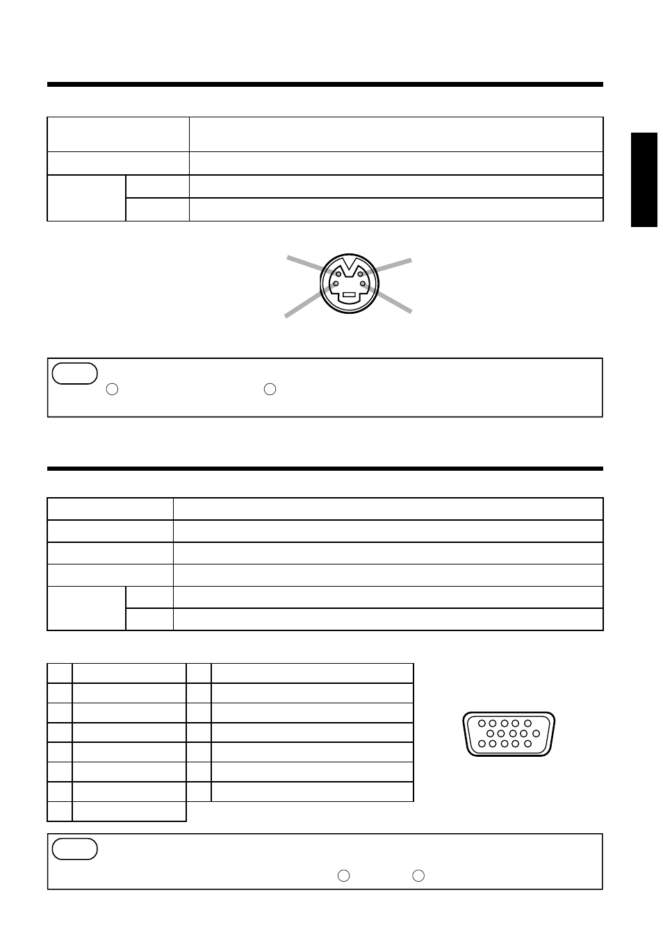 Connection to the rgb signal terminal, Connection to the video signal terminals, 19 english 1. input / output signal | Signal input / output terminal, Input signal, Signal input terminal | BOXLIGHT MP-93i User Manual | Page 19 / 32