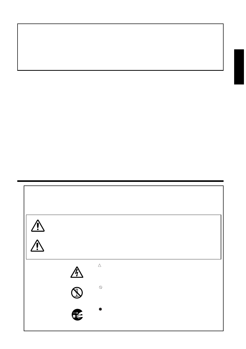 Warning caution, Before use, 3english | Instructions to users, 1) video signal cables, 2) power cord, 3) video inputs | BOXLIGHT MP-93i User Manual | Page 3 / 32