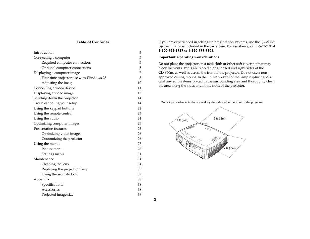 BOXLIGHT CD-850m User Manual | Page 3 / 45