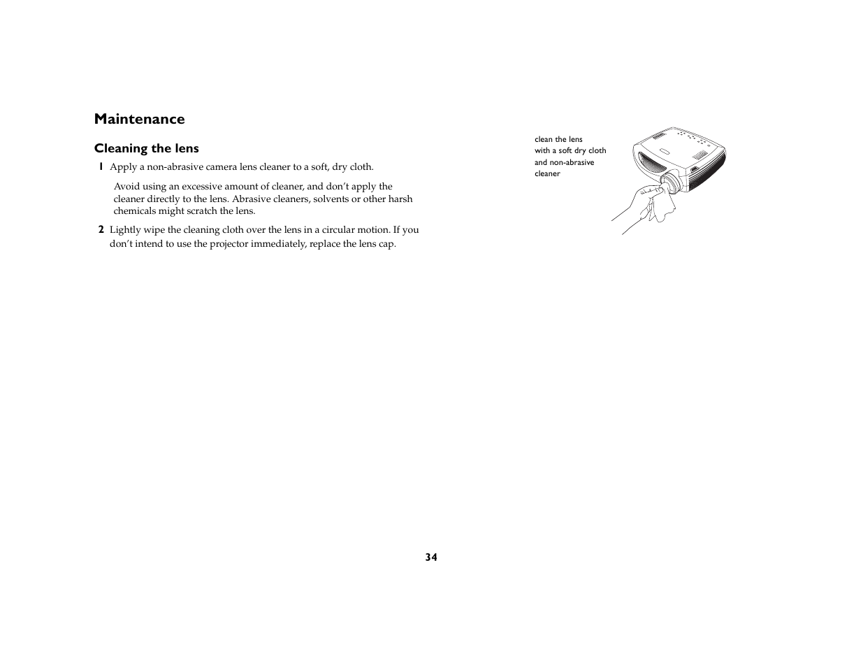 Maintenance | BOXLIGHT CD-850m User Manual | Page 35 / 45