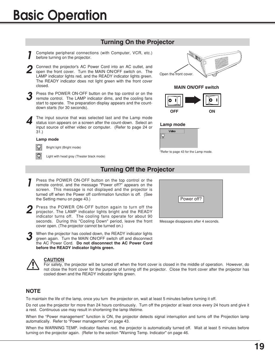 Basic operation | BOXLIGHT Matinee 1HD User Manual | Page 19 / 52