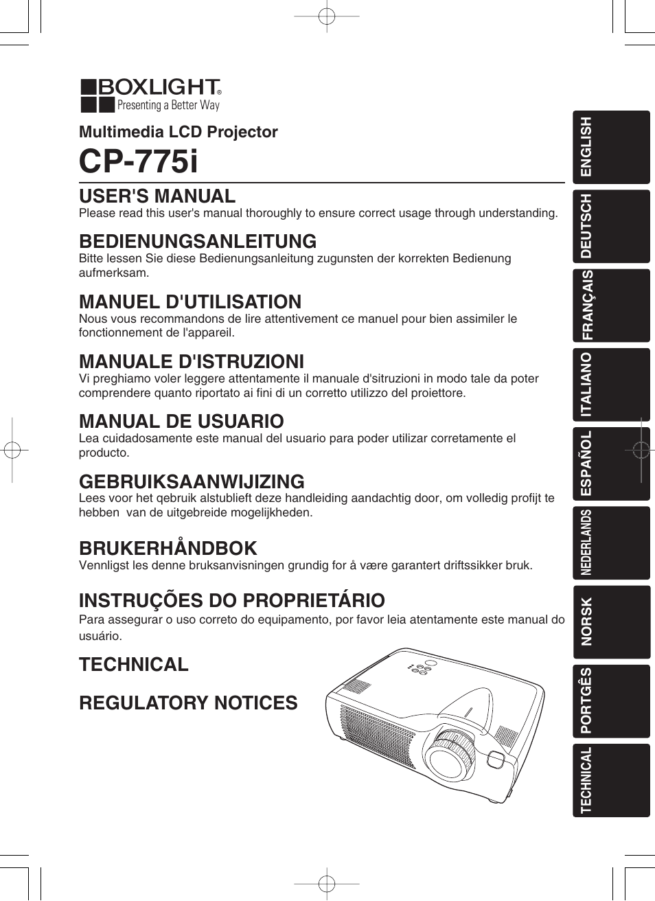 BOXLIGHT CP-775i User Manual | 26 pages