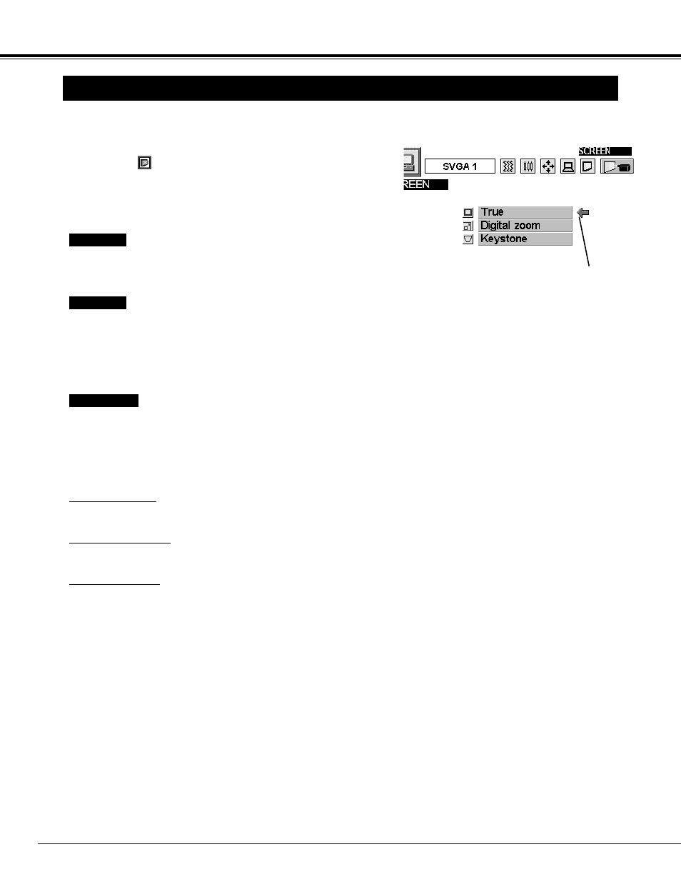 Picture screen adjustment, Computer mode | BOXLIGHT SP-5t User Manual | Page 28 / 40